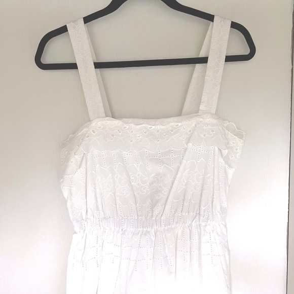 BNWT Madewell white eyelet lace midi sundress in size 6 - Picture 2 of 3